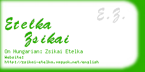 etelka zsikai business card